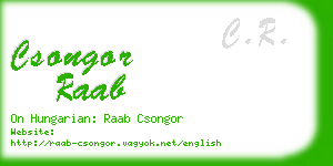 csongor raab business card